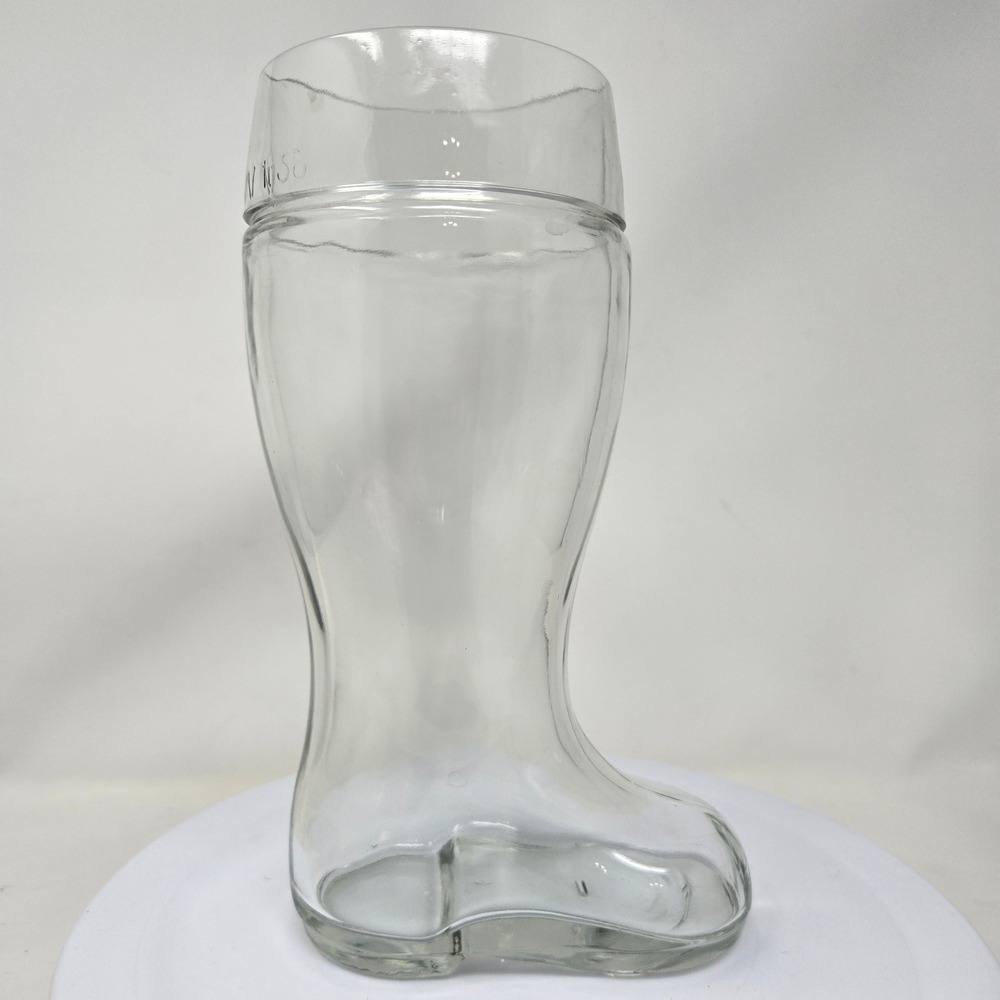 Vintage German Glass Beer Boot Das Boot 1 Literβ Clear Novelty Beer Stein Mug